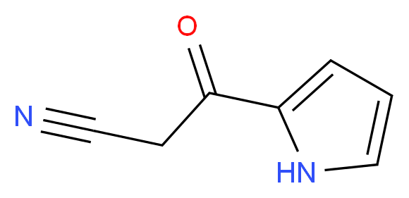 2-Cyanoacetylpyrrole_分子结构_CAS_90908-89-7)