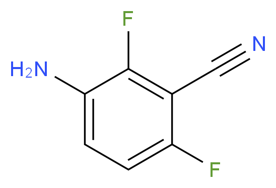 2,4-Difluoro-3-cyanoaniline_分子结构_CAS_143879-78-1)