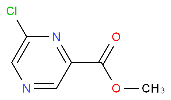 methyl 6-chloropyrazine-2-carboxylate_分子结构_CAS_23611-75-8