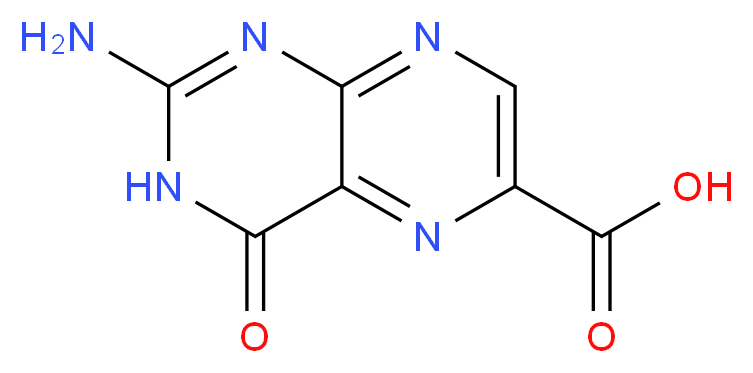 Pterine-6-carboxylic acid_分子结构_CAS_948-60-7)
