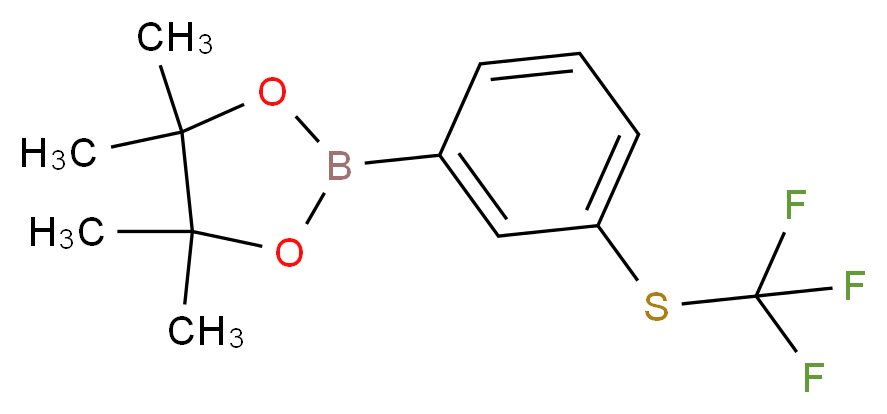 Trifluoromethylthio-3-(4,4,5,5-tetramethyl-[1,3,2]dioxaborolan-2-yl)-benzene_分子结构_CAS_1026796-07-5)