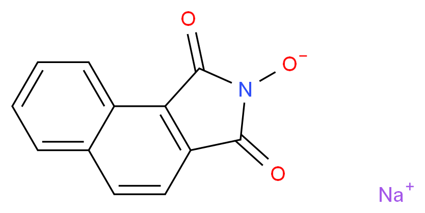 sodium 1,3-dioxo-1H,2H,3H-benzo[e]isoindol-2-olate_分子结构_CAS_6207-89-2