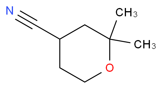 2,2-dimethyltetrahydro-2H-pyran-4-carbonitrile_分子结构_CAS_60549-63-5)