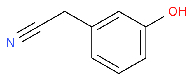 2-(3-hydroxyphenyl)acetonitrile_分子结构_CAS_25263-44-9