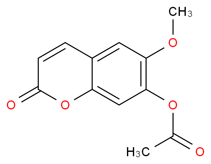 Scopoletin acetate_分子结构_CAS_56795-51-8)