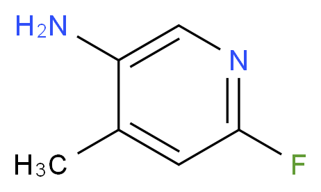 6-fluoro-4-methylpyridin-3-amine_分子结构_CAS_954236-33-0