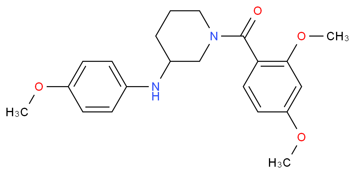1-(2,4-dimethoxybenzoyl)-N-(4-methoxyphenyl)-3-piperidinamine_分子结构_CAS_)