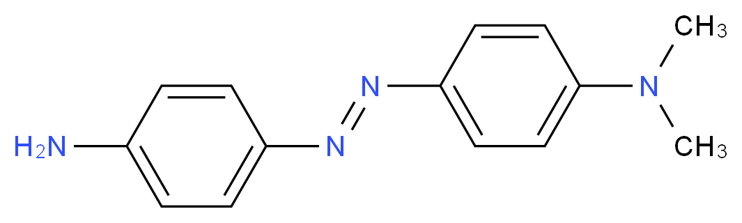 4-[(E)-2-(4-aminophenyl)diazen-1-yl]-N,N-dimethylaniline_分子结构_CAS_539-17-3