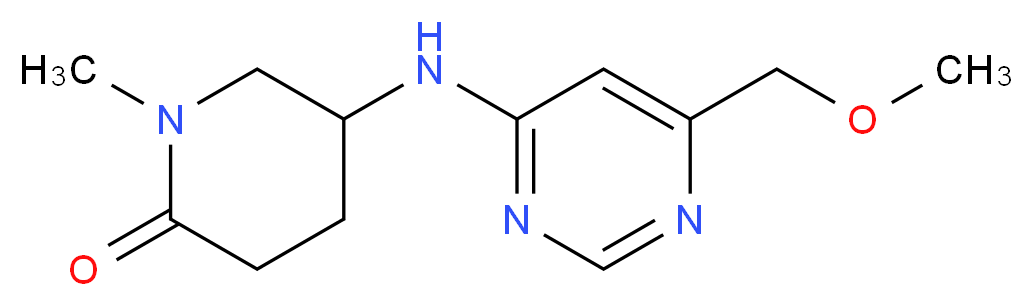5-{[6-(methoxymethyl)pyrimidin-4-yl]amino}-1-methylpiperidin-2-one_分子结构_CAS_)