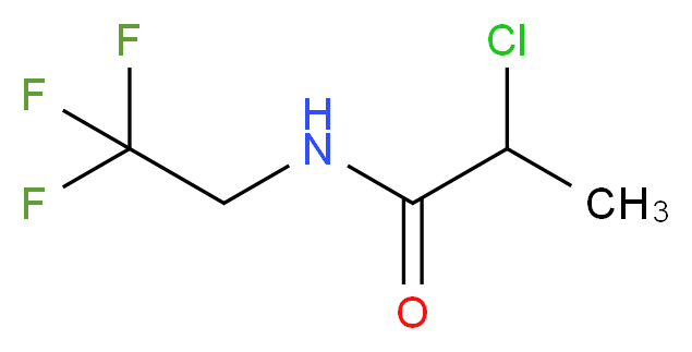 2-chloro-N-(2,2,2-trifluoroethyl)propanamide_分子结构_CAS_139126-57-1)