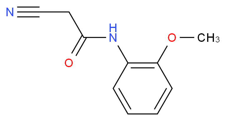 2-cyano-N-(2-methoxyphenyl)acetamide_分子结构_CAS_63631-09-4