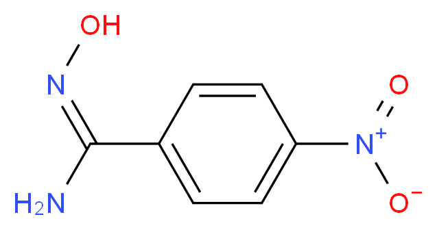 (E)-N'-hydroxy-4-nitrobenzene-1-carboximidamide_分子结构_CAS_1613-86-1