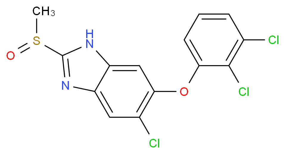 Triclabendazole sulfoxide_分子结构_CAS_100648-13-3)