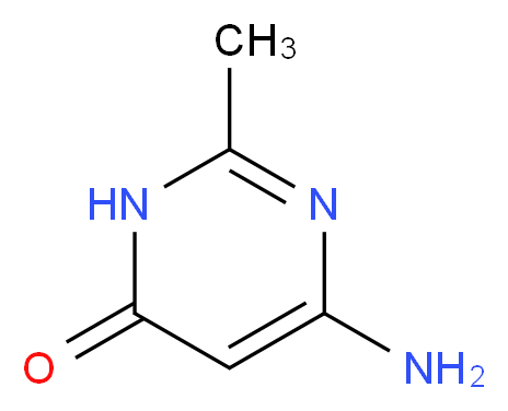 6-amino-2-methyl-3,4-dihydropyrimidin-4-one_分子结构_CAS_767-16-8