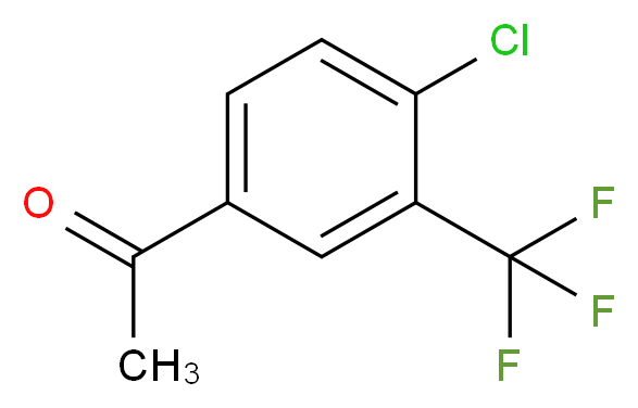 1-[4-chloro-3-(trifluoromethyl)phenyl]ethan-1-one_分子结构_CAS_)