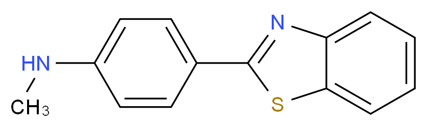 4-(1,3-benzothiazol-2-yl)-N-methylaniline_分子结构_CAS_439858-28-3