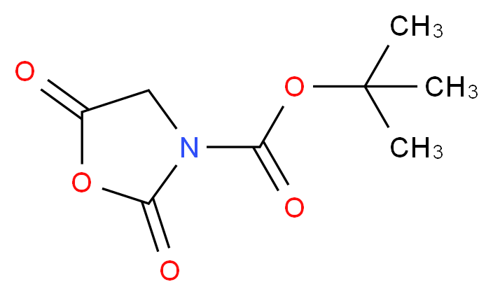 tert-butyl 2,5-dioxo-1,3-oxazolidine-3-carboxylate_分子结构_CAS_142955-50-8