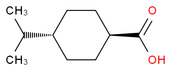 trans-4-(propan-2-yl)cyclohexane-1-carboxylic acid_分子结构_CAS_)