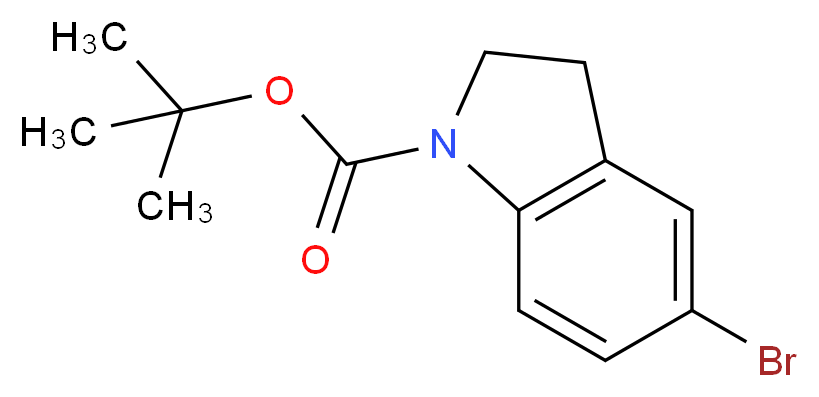 tert-butyl 5-bromo-2,3-dihydro-1H-indole-1-carboxylate_分子结构_CAS_261732-38-1