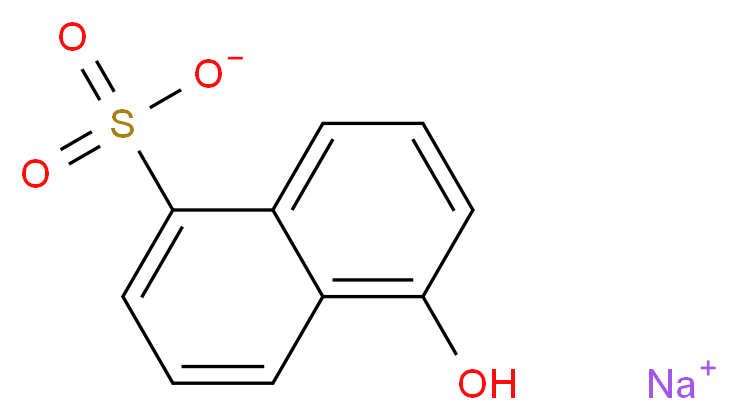 sodium 5-hydroxynaphthalene-1-sulfonate_分子结构_CAS_5419-77-2