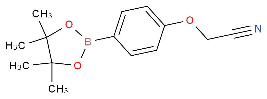 4-CYANOMETHOXYPHENYLBORONIC ACID, PINACOL ESTER_分子结构_CAS_475272-13-0)