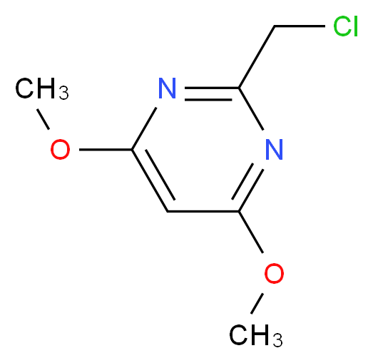 2-Chloromethyl-4,6-dimethoxypyrimidine_分子结构_CAS_114108-86-0)