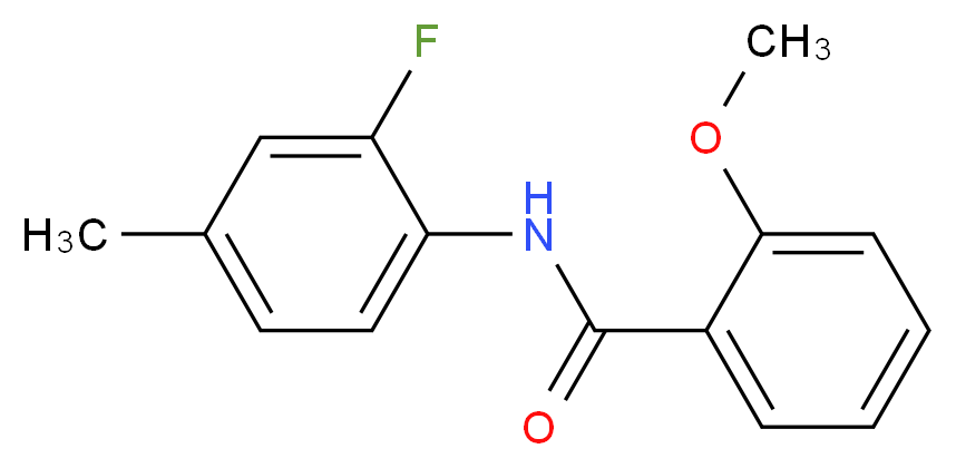 N-(2-fluoro-4-methylphenyl)-2-methoxybenzamide_分子结构_CAS_1037953-64-2