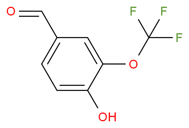 4-羟基-3-(三氟甲氧基)苯甲醛_分子结构_CAS_53104-95-3)