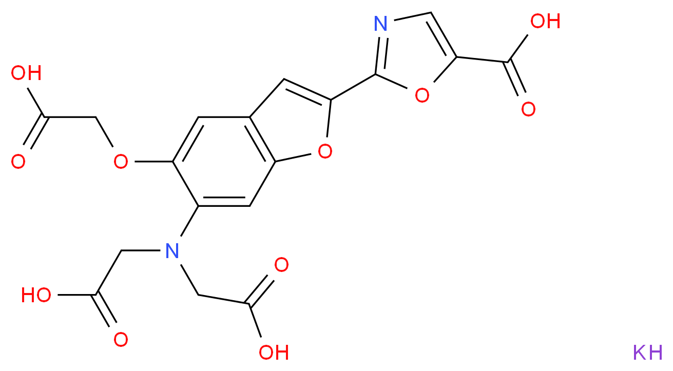 Fura 2 magnesium-selective analog tetrapotassium salt_分子结构_CAS_132319-57-4)