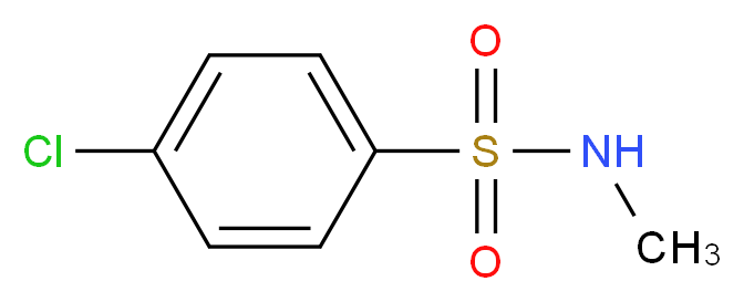 4-Chloro-N-methylbenzenesulfonamide_分子结构_CAS_6333-79-5)