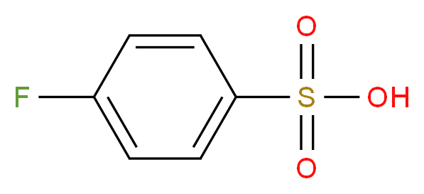 p-FLUOROBENZENESULFONIC ACID, SODIUM SALT_分子结构_CAS_368-88-7)