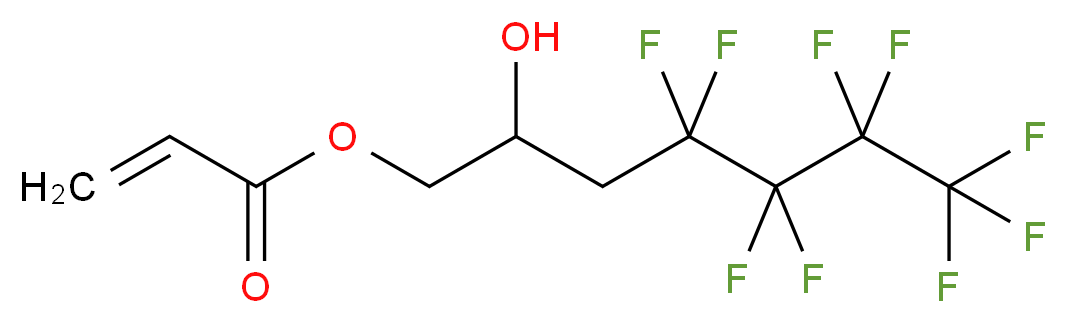 3-(Nonafluorobutyl)-2-hydroxypropyl acrylate 95%_分子结构_CAS_98573-25-2)
