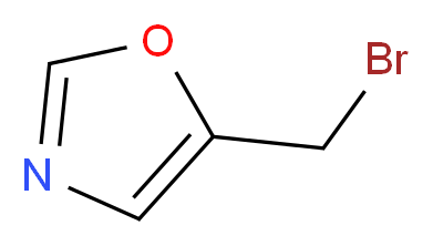 5-(Bromomethyl)-1,3-oxazole_分子结构_CAS_127232-42-2)