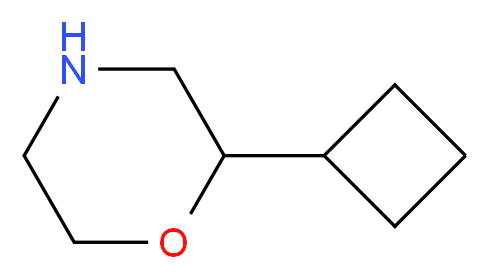 2-cyclobutylmorpholine_分子结构_CAS_1219844-05-9