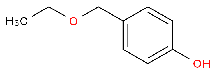 4-(Ethoxymethyl)phenol_分子结构_CAS_57726-26-8)