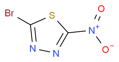 2-bromo-5-nitro-1,3,4-thiadiazole_分子结构_CAS_22758-10-7