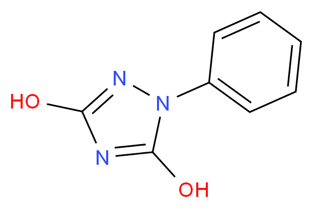 1-phenyl-1H-1,2,4-triazole-3,5-diol_分子结构_CAS_6942-46-7