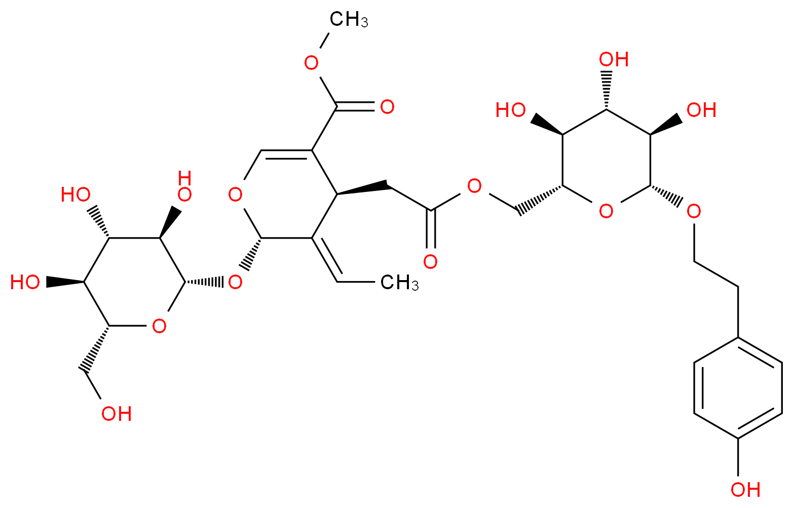 Nuezhenide_分子结构_CAS_39011-92-2)