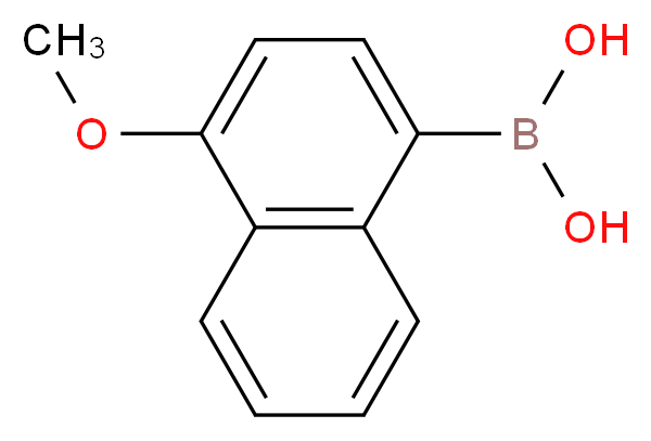 (4-Methoxy-1-naphthyl)boronic acid_分子结构_CAS_219834-95-4)
