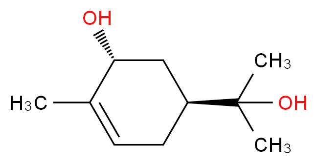 (1R,5S)-5-(2-hydroxypropan-2-yl)-2-methylcyclohex-2-en-1-ol_分子结构_CAS_42370-41-2