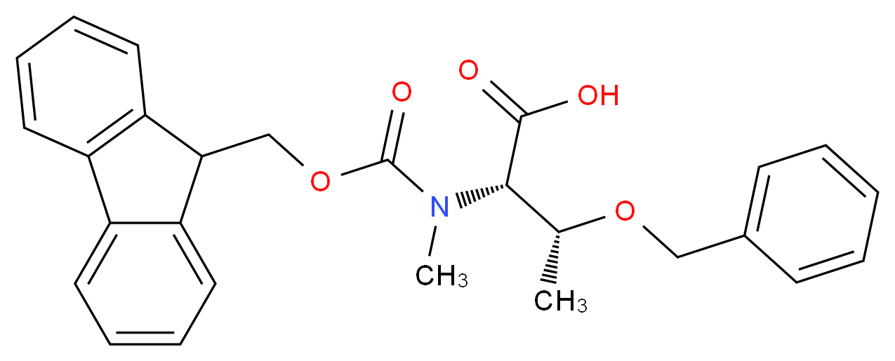 Fmoc-N-Me-Thr(Bzl)-OH_分子结构_CAS_198561-81-8)