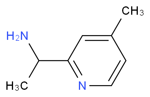 1-(4-methylpyridin-2-yl)ethan-1-amine_分子结构_CAS_58088-63-4