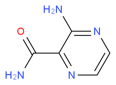 3-aminopyrazine-2-carboxamide_分子结构_CAS_32587-10-3