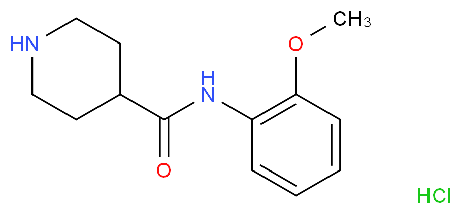 N-(2-methoxyphenyl)piperidine-4-carboxamide hydrochloride_分子结构_CAS_937688-17-0)