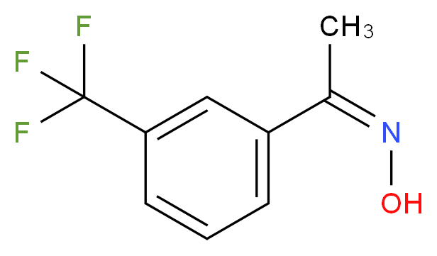 (Z)-N-{1-[3-(trifluoromethyl)phenyl]ethylidene}hydroxylamine_分子结构_CAS_99705-50-7