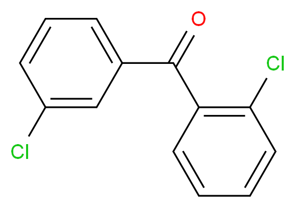 (2-chlorophenyl)(3-chlorophenyl)methanone_分子结构_CAS_77008-58-3)
