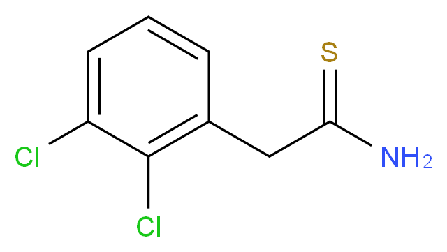 2-(2,3-dichlorophenyl)ethanethioamide_分子结构_CAS_65183-01-9