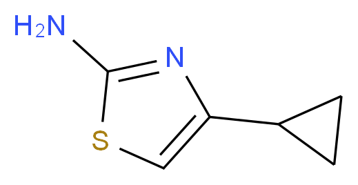 4-Cyclopropyl-1,3-thiazol-2-amine_分子结构_CAS_324579-90-0)