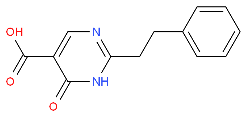 6-oxo-2-phenethyl-1,6-dihydropyrimidine-5-carboxylic acid_分子结构_CAS_)