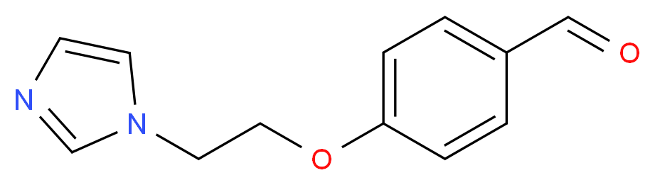 4-[2-(1H-imidazol-1-yl)ethoxy]benzaldehyde_分子结构_CAS_205371-43-3